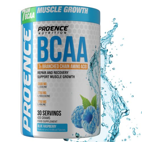 Proence BCAA Powder 7g - 30 Sevings, 420g, Blue Rasspberry