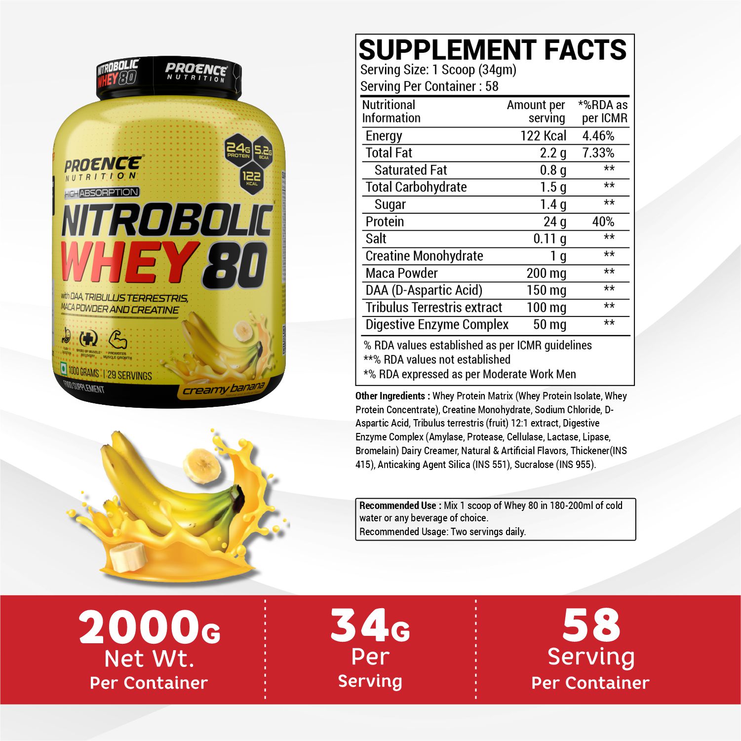 Proence Nitrobolic Whey 80 Protein Powder - Image 6