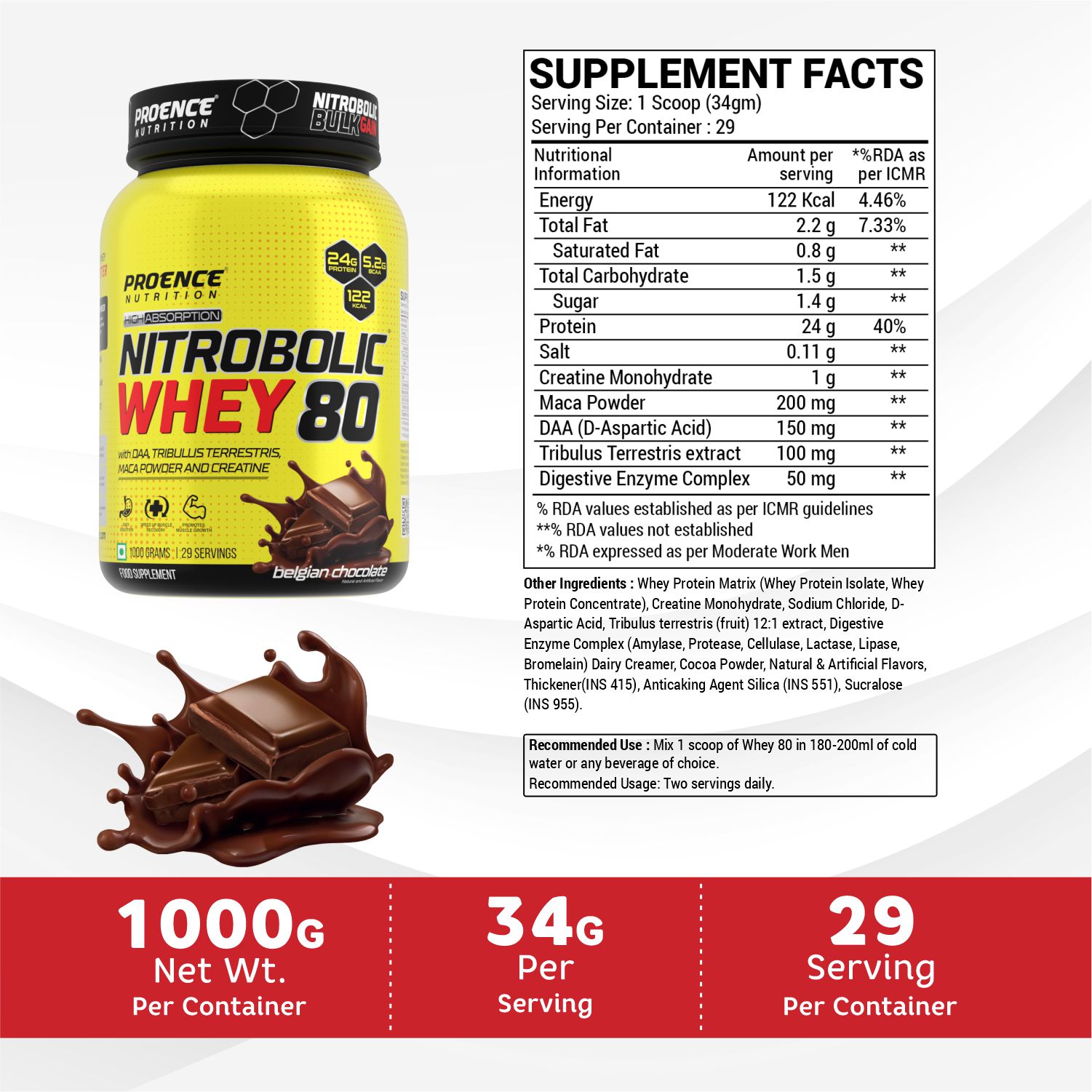 Proence Nitrobolic Whey 80 Protein Powder - Image 5