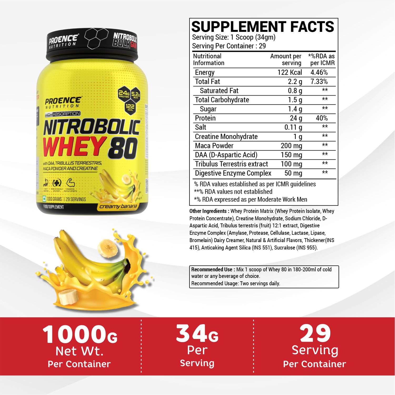 Proence Nitrobolic Whey 80 Protein Powder - Image 4