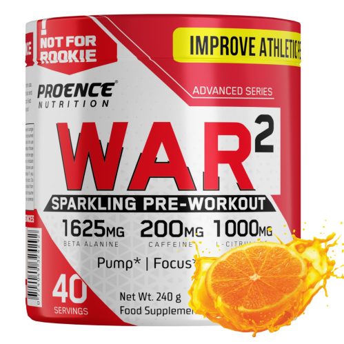 Proence WAR2 Pre-Workout - 40 Servings, 240g, Tangy Orange